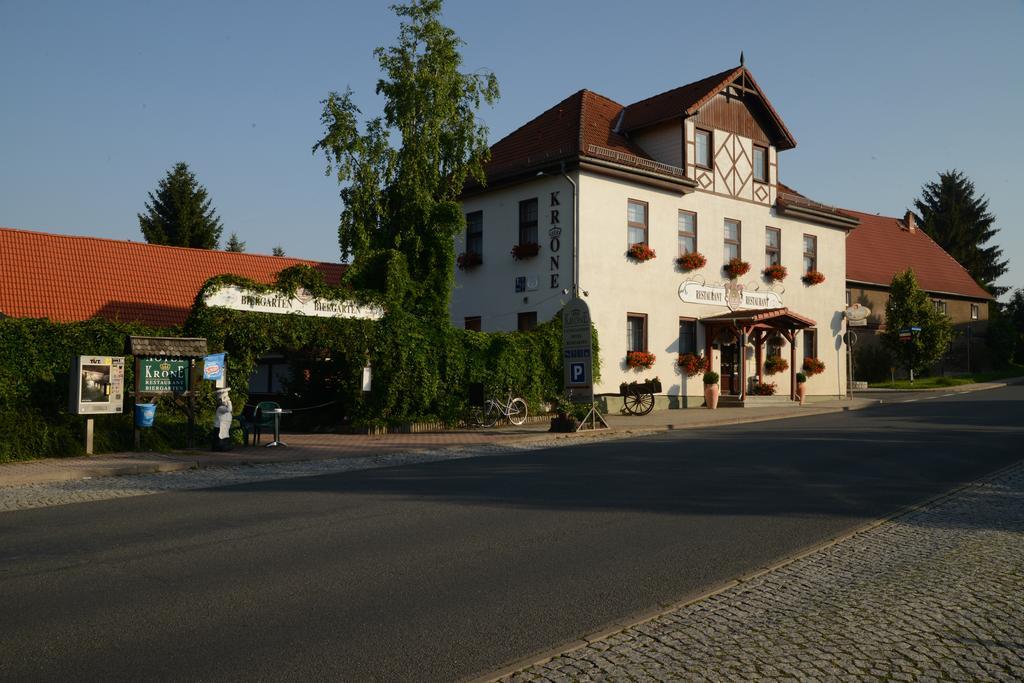 Landgasthof & Hotel Krone Eischleben Ichtershausen Bagian luar foto
